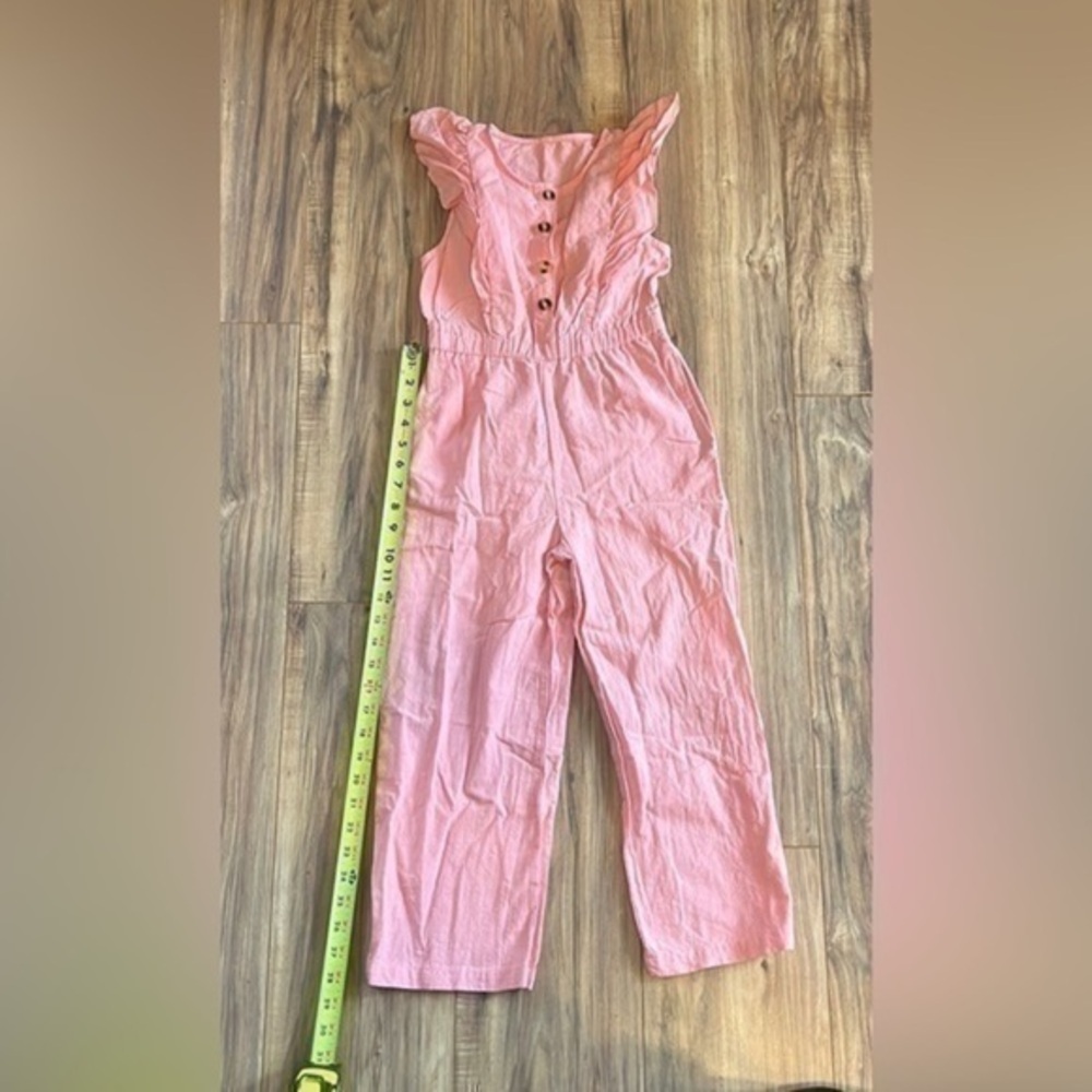 Pink pants romper, size 6, guessing